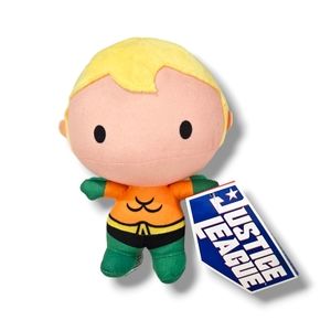 NWT AQUAMAN DC Comics Super Friends JUSTICE LEAGUE 7" Plush Toy Factory